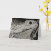 Carte Crâne décoratif (Fleur jaune)