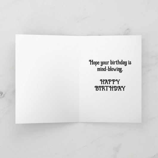 Carte crâne explosant d'anniversaire (Intérieur)