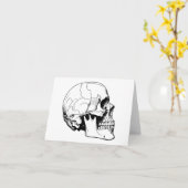 Carte Crâne humain (Fleur jaune)