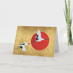 Carte Crane japonaise