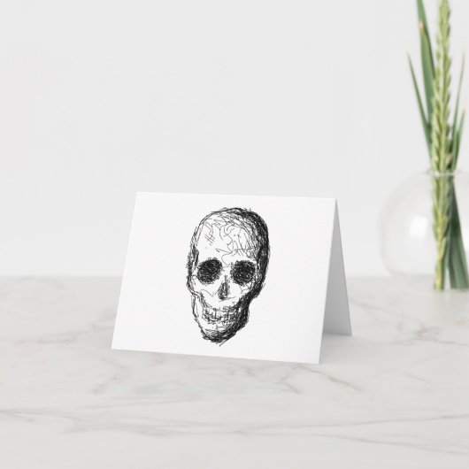 Carte Crâne noir. (Devant)