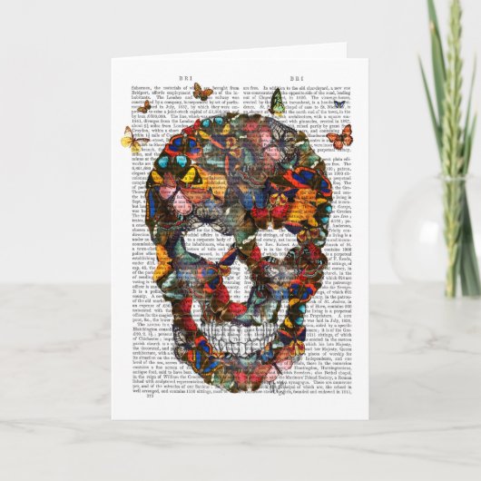 Carte Crâne papillon (Devant)