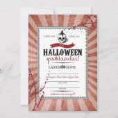 Carte Crâne rouge Steampunk (Devant)