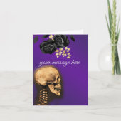 Carte Crâne sur violet (Devant)