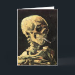 Carte Crâne Van Gogh avec voiture de voeux Burning Cigar<br><div class="desc">Crâne Van Gogh avec carte de voeux Burning Cigarette. Peinture à l'huile sur toile de 1885. Le crâne avec la cigarette brûlante révèle à la fois le sens de l’humour de van Gogh et le sens de la macabre. Quelque chose d'étrange dans son oeuvre reconnue, l'oeuvre a gagné en popularité...</div>