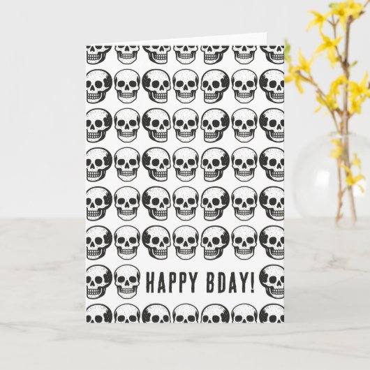 Carte Crânes (Fleur jaune)