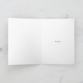 Carte Crânes en noir et bleu (Intérieur)