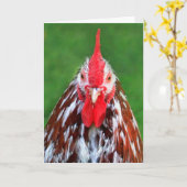 Carte Cranky Rooster Miss You (Fleur jaune)