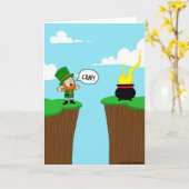 Carte Crap Leprechaun Fortune Funny Card (Fleur jaune)