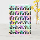 Carte Crash de Rhinos Pop Art (Fleur jaune)