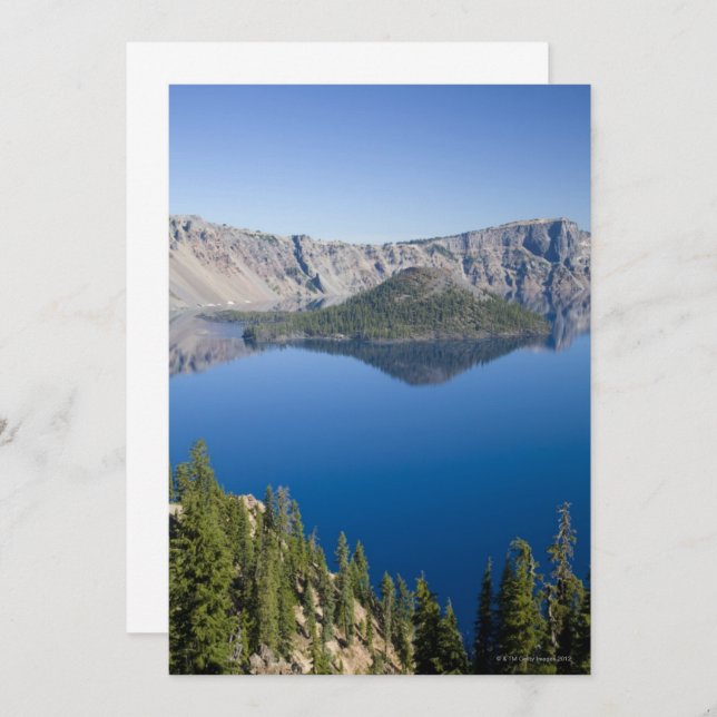 Carte Crater Lake et Wizard Island (Devant / Derrière)
