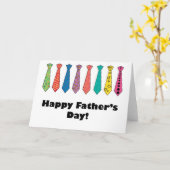 Carte Cravate fête des pères (Fleur jaune)