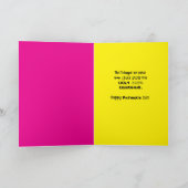 Carte Cravate Violette Laide Drôle Blague Fête des Pères (Intérieur)