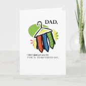 Carte Cravates fête des pères (Devant)