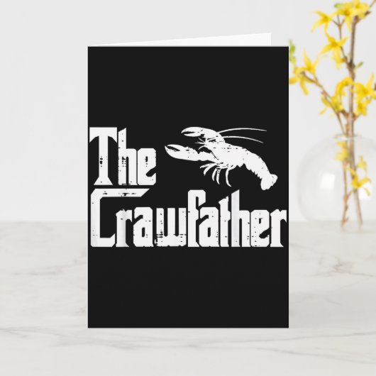 Carte Crawfihe Crawfather Drôle de Parodie d'écrevisse P (Fleur jaune)