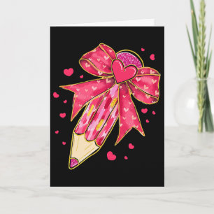 Carte Crayon à l'arc coquette de la Saint-Valentin pour