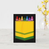Carte Crayon Boîte de poche Enseignant Costume cadeau (Fleur jaune)