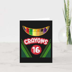 Carte Crayon Box Fun Enseignant Étudiant Crayon Squad Ha