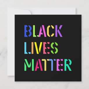 Carte Crayon de matière Black Lives 01 Couleur modifiabl