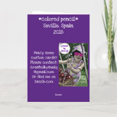 Carte Crayon de Séville couleur Espagne (Dos)