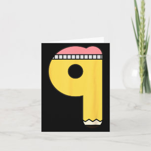 Carte Crayon Numéro 9 Retour à l'école 9e Anniversaire N