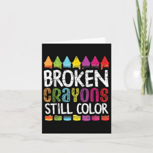Carte Crayons cassés Couleur encore Santé mentale S Sens