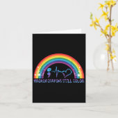Carte Crayons cassés Couleur fixe - Sensibilisation en s (Fleur jaune)