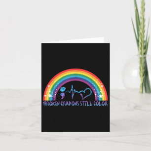 Carte Crayons cassés Couleur fixe - Sensibilisation en s