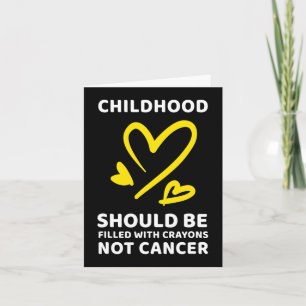 Carte Crayons de sensibilisation au cancer chez l'enfant