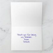 Carte Crayons et pinceaux Merci Cadeau de l'enseignant (Intérieur)