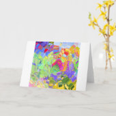 Carte Crayons Melted (Fleur jaune)