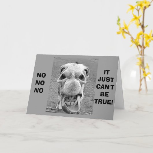 CARTE CRAZY CAMEL COMEDIAN DIT QUE VOUS NE POUVEZ PAS ÊT (Fleur jaune)