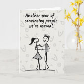 Carte Crazy Couple Another Year Card (Fleur jaune)