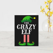 Carte Crazy Elf Matching Family Group Christmas Party Py (Fleur jaune)