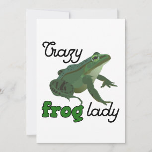 Carte Crazy Frog Lady Frog cadeaux amoureux