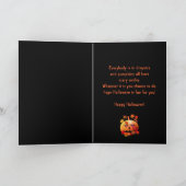 Carte Crazy Halloween Citrouille (Intérieur)