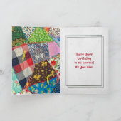 Carte Crazy Quilet et Aiguille Anniversaire (Intérieur)