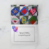 Carte Crazy Quilt Anniversaire (Intérieur)