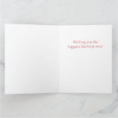 Carte CRAZY QUILT Big Birthday Card / Blanc (Intérieur)