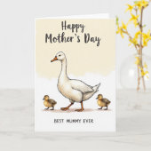 Carte Cream Backdrop Avian Card (Fleur jaune)