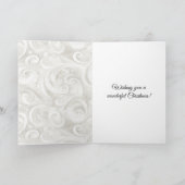 Carte Cream Swirls Christmas Tree Ladder with Blanket (Intérieur)