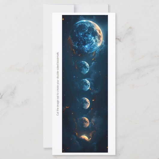 Carte Create Your Own Blue Moons Bookmark Card (Devant)