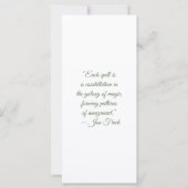 Carte Create Your Own Fluffy Kitten Vine Bookmark Card (Dos)