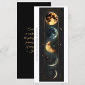 Carte Create Your Own Moon Phases Bookmark Card (Devant / Derrière)