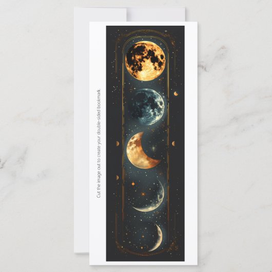 Carte Create Your Own Moon Phases Bookmark Card (Devant)