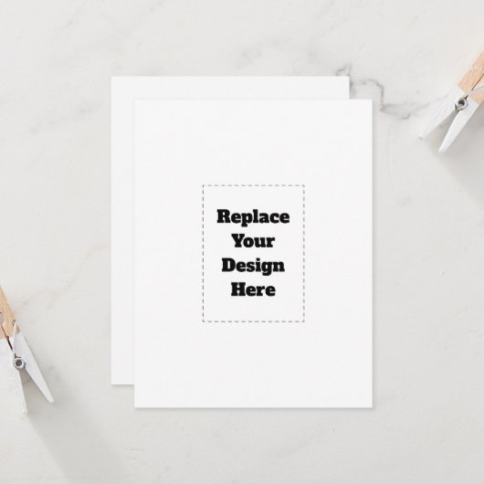 Carte Create Your Own white  (Devant/Arrière en situation)