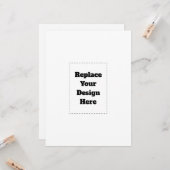 Carte Create Your Own white  (Devant/Arrière en situation)