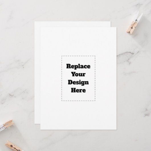 Carte Create Your Own white  (Devant/Arrière en situation)