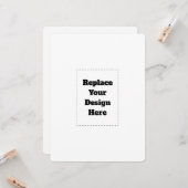 Carte Create Your Own white  (Devant/Arrière en situation)