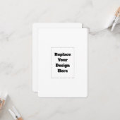 Carte Create Your Own white  (Devant/Arrière en situation)
